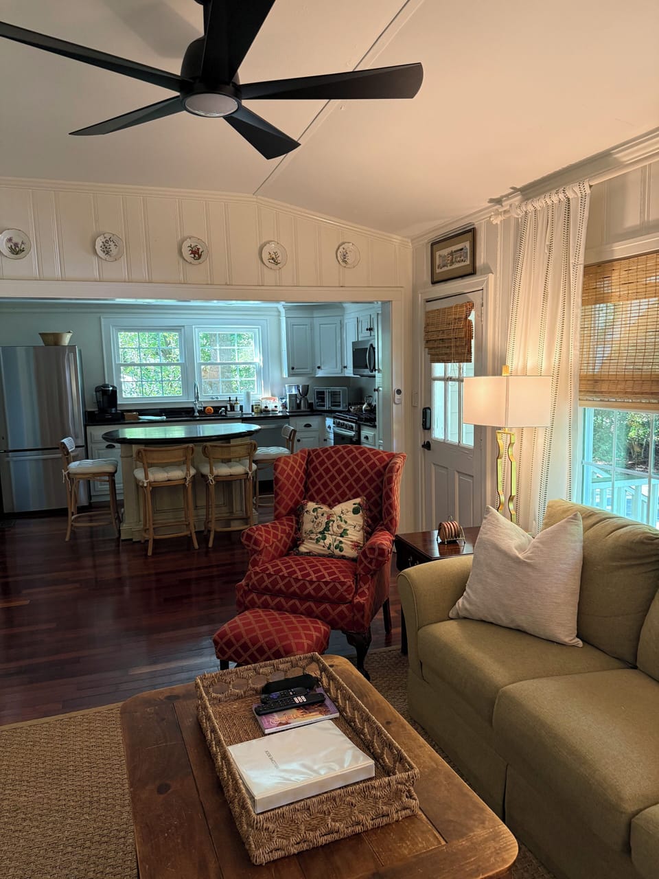 sunroom open to kitchen