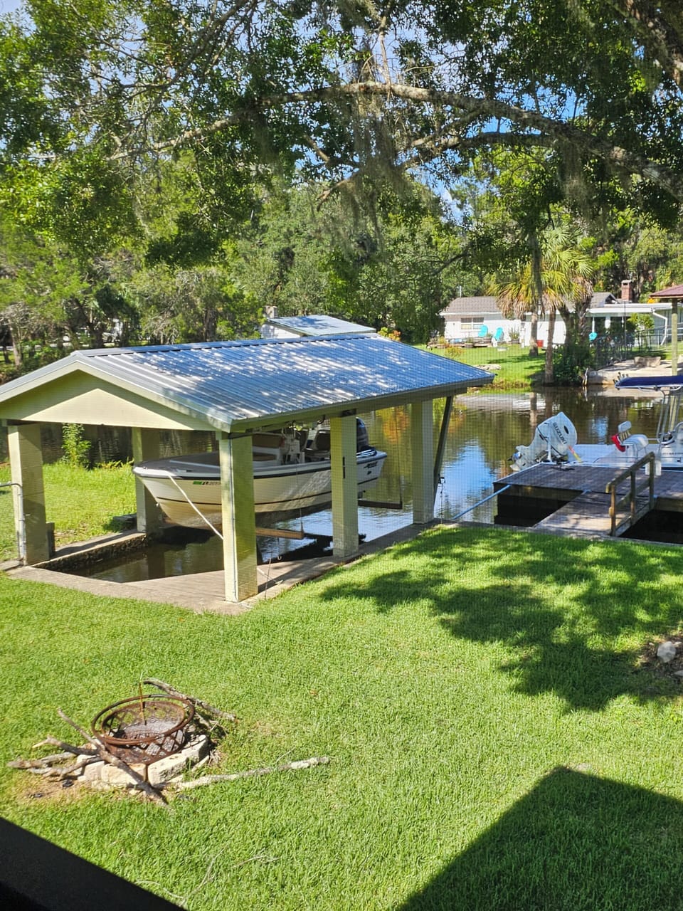 Boat lift and dock
