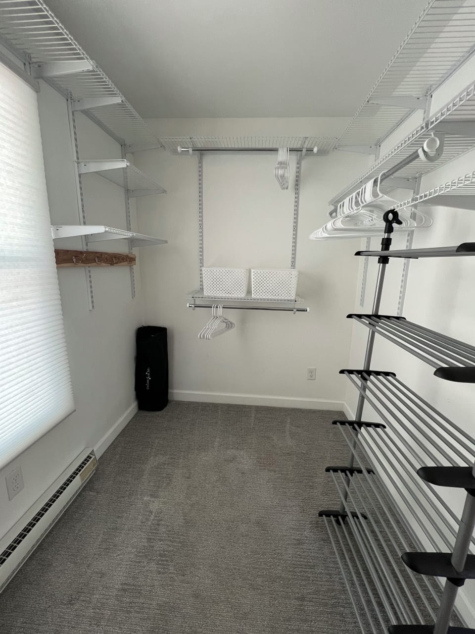 Master bed walk-in closet