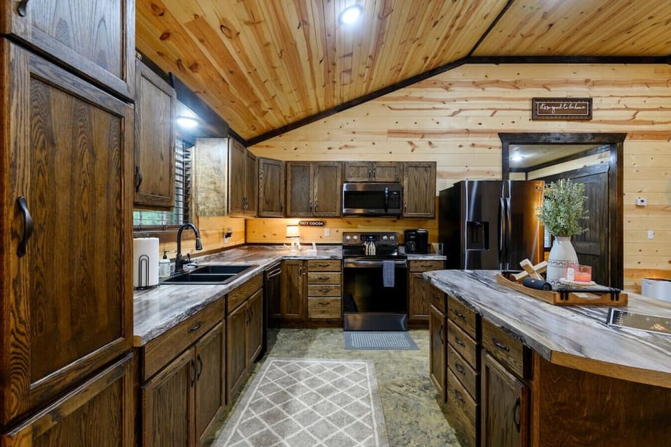 Embark on your culinary adventures with a well-equipped kitchen, ready for you to create delightful meals at your own pace.