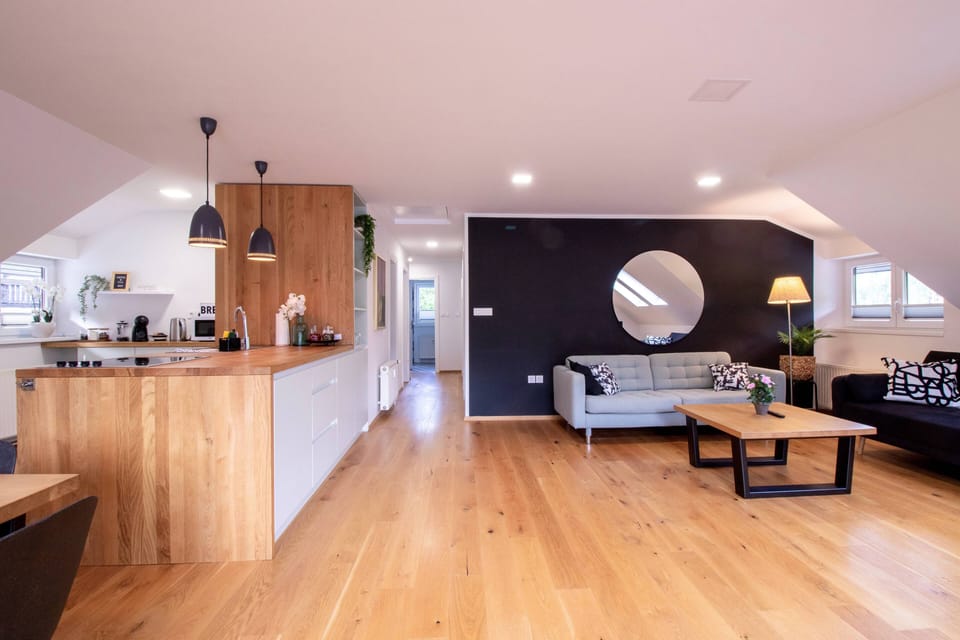 Kitchen and living room