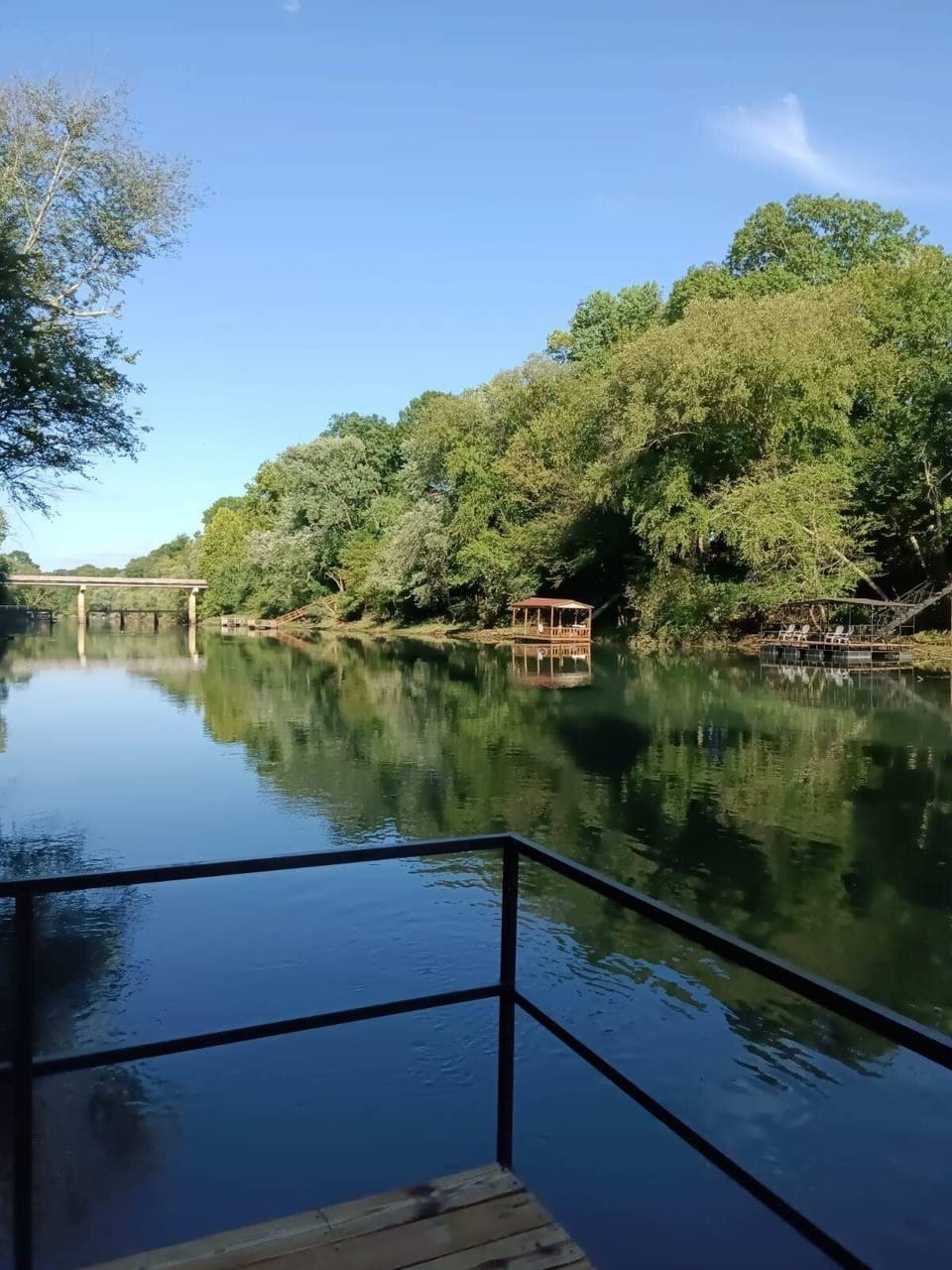 View of river from dock