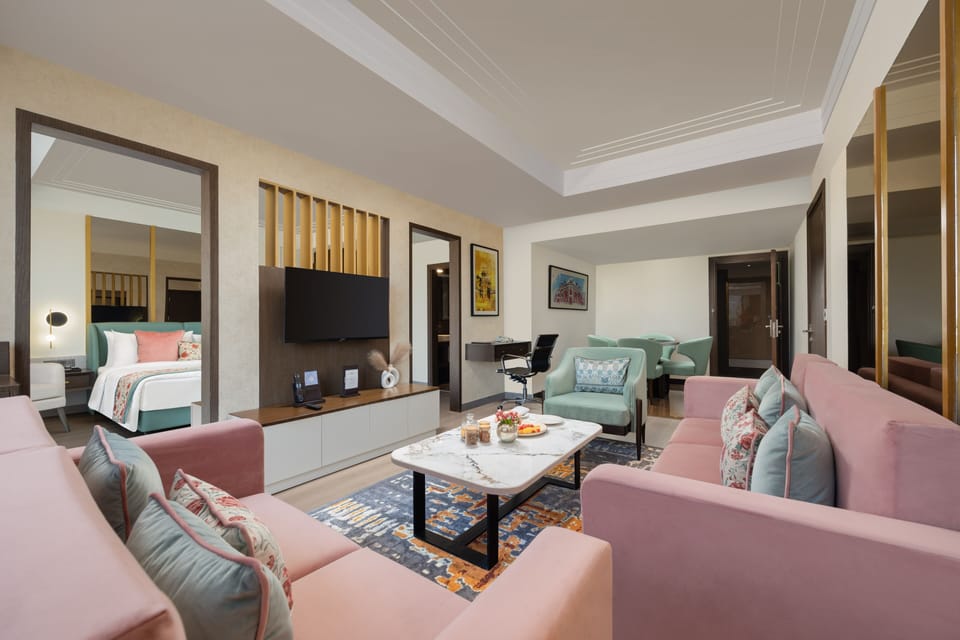 Suite (Fortune Suite) | Living area | 32-inch Smart TV with satellite channels