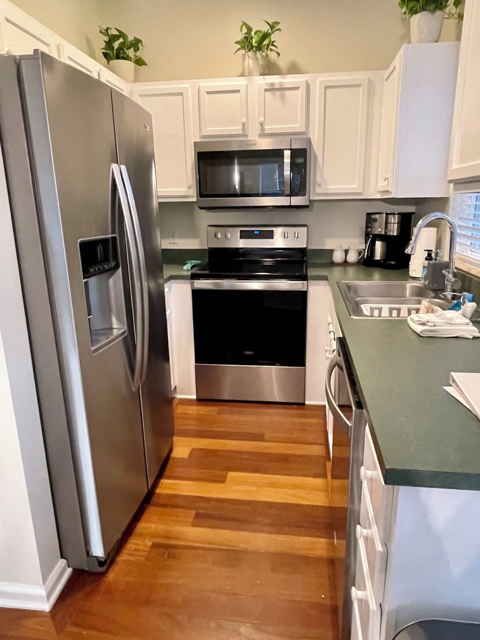 All brand new appliances.  The oven is an air fryer too!  Crazy stuff they make.