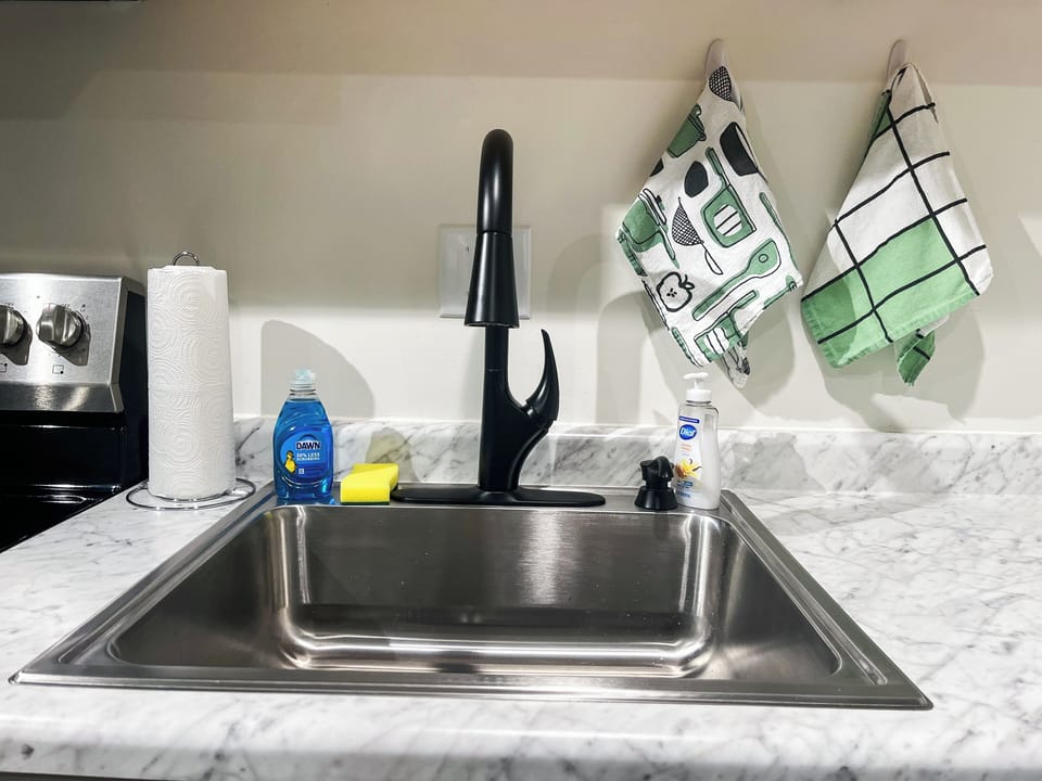 Feel free to make yourself at home in our fully-equipped kitchen, and enjoy the pleasure of cooking in a new environment. We hope it adds to the wonderful memories you'll create during your stay.