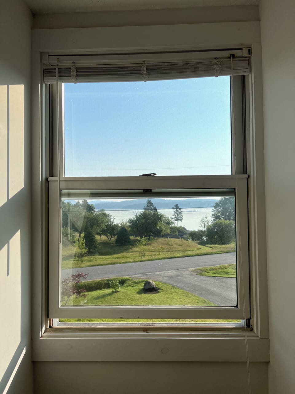 View of the ocean from the master bedroom dormers.