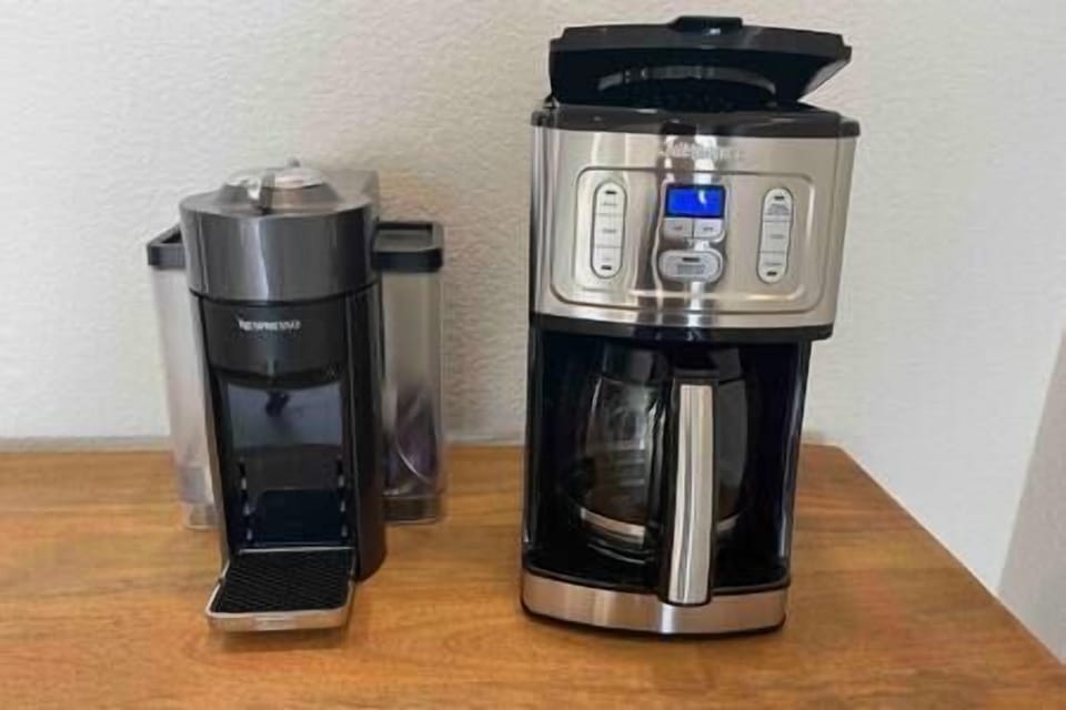 Starbucks Coffee and Nespresso pods provided