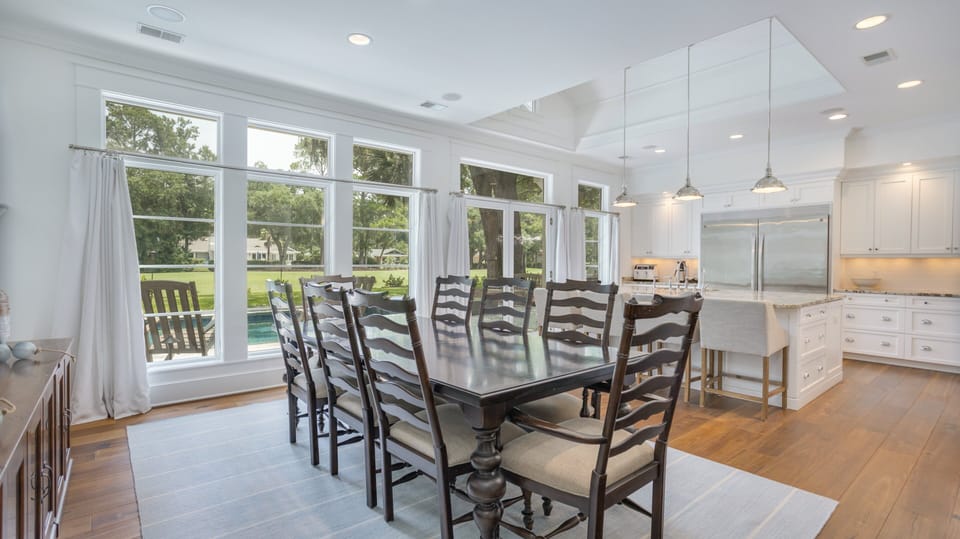 A standout space designed for both grand entertaining and relaxed Lowcountry living.