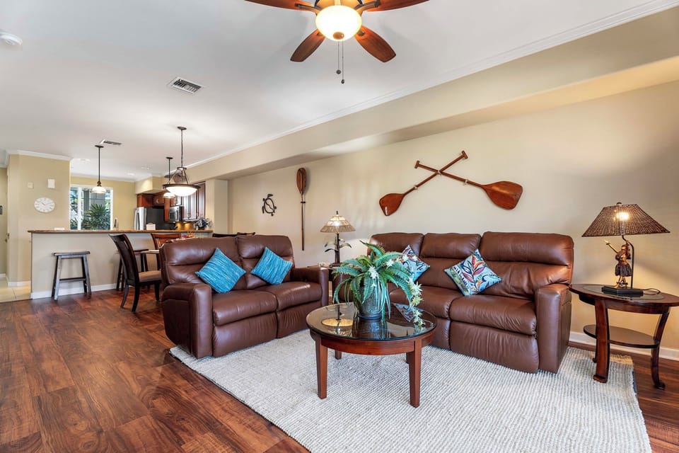Decorated with the tranquil colors of the rainforest, sandy beaches, and the ocean