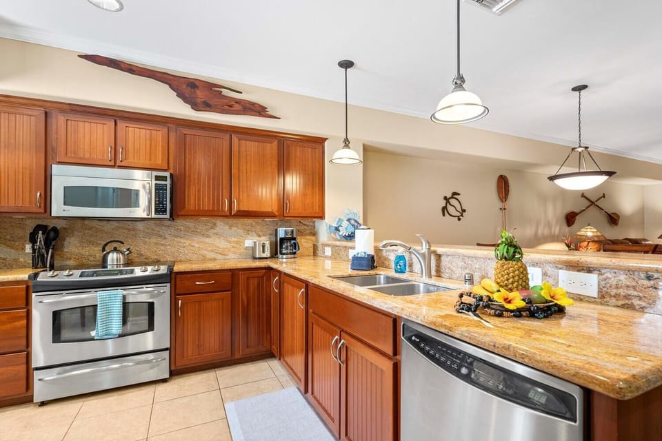 Modern kitchen with all the appliances to make meal preparations easy