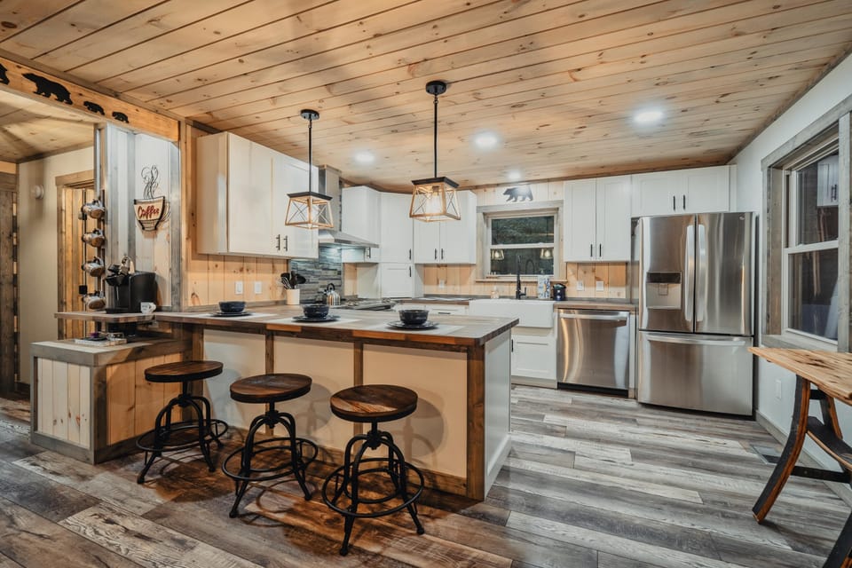 Fully stocked kitchen