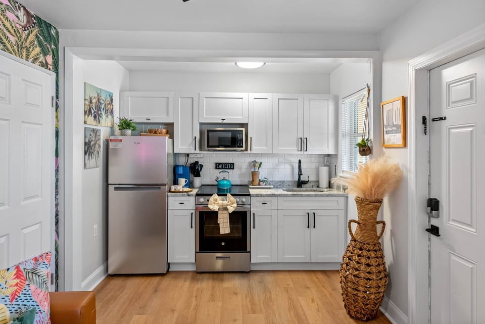 The heart of this haven lies in its fully-equipped kitchen.