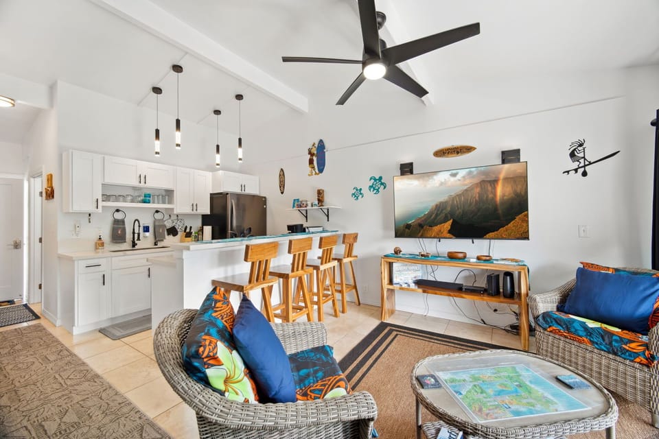 Open Concept Living Area and Kitchen