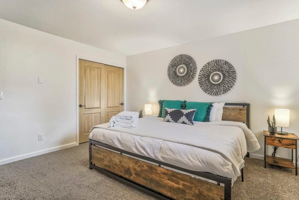 Unit A Main House Master Bedroom with King