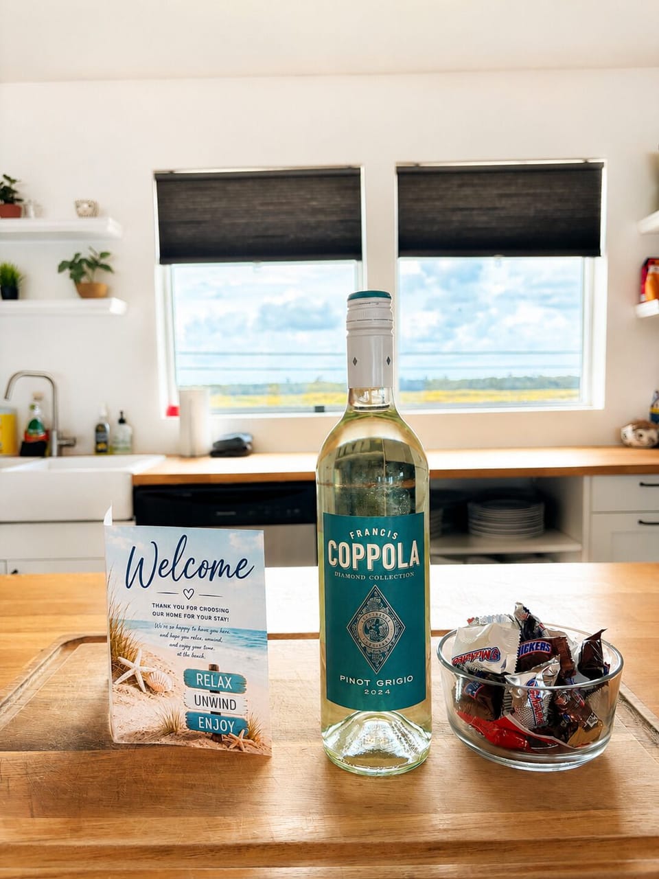 Beach getaway begins with a thoughtful welcome gift