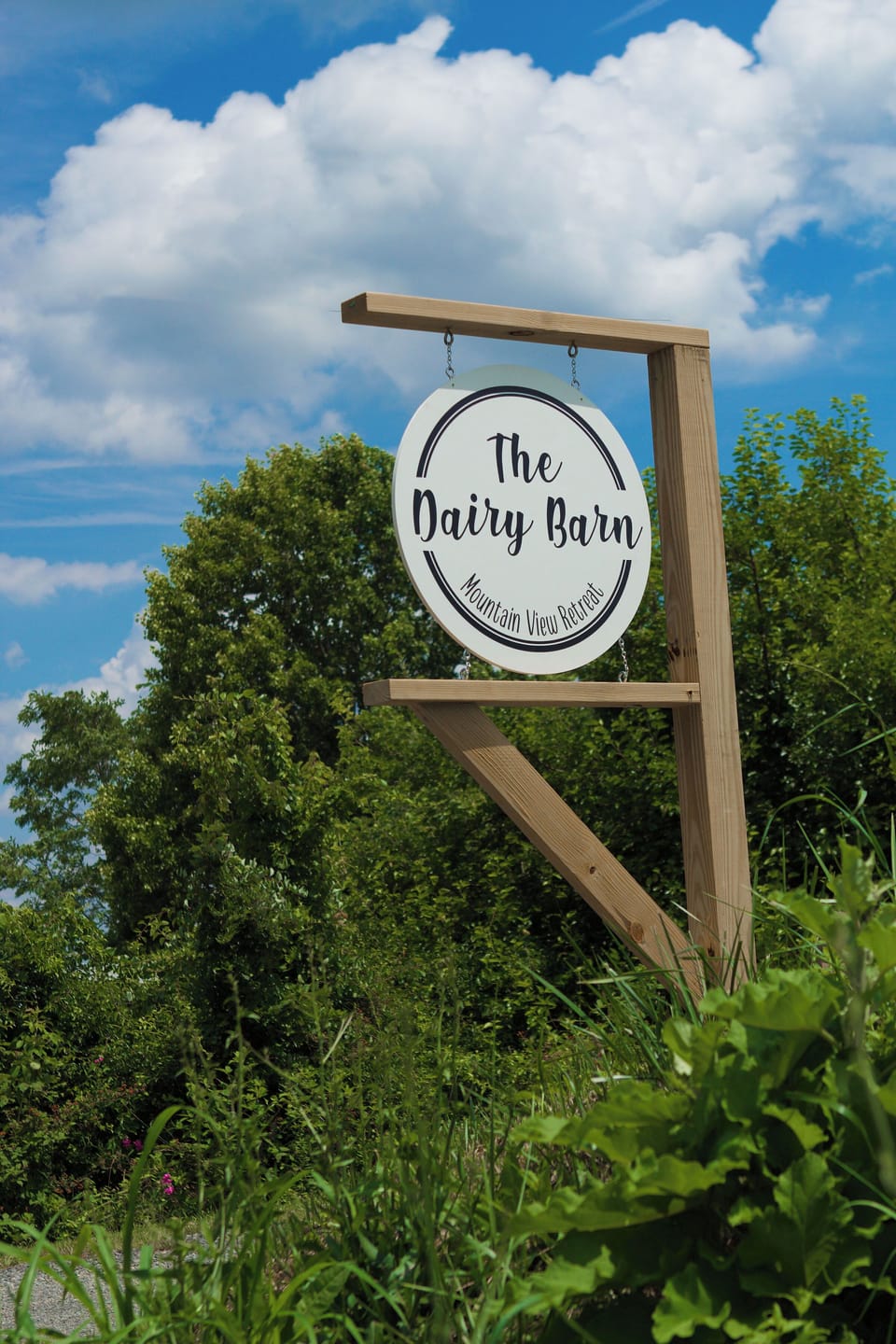Sign at entrance