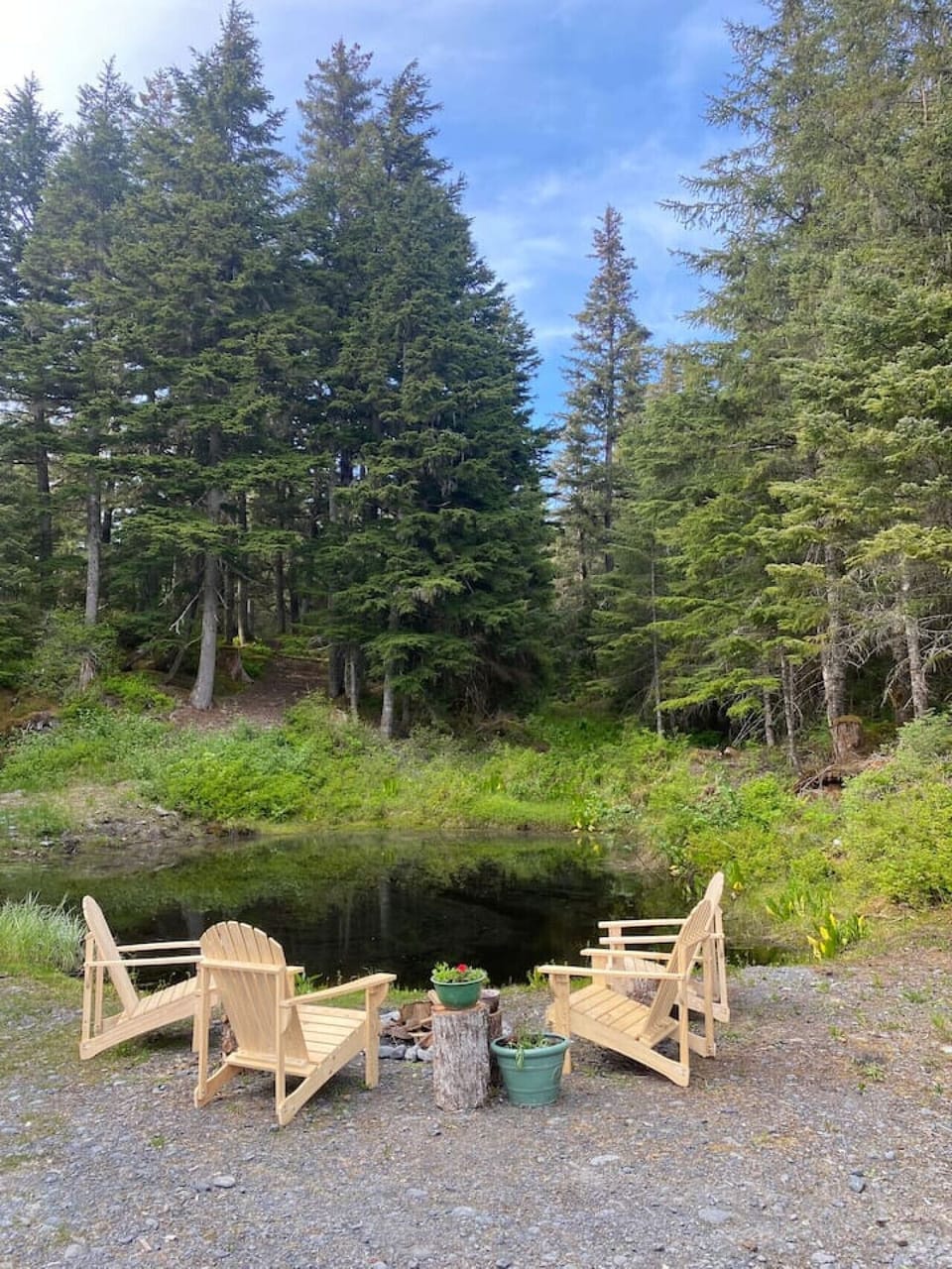 Pond to relax by