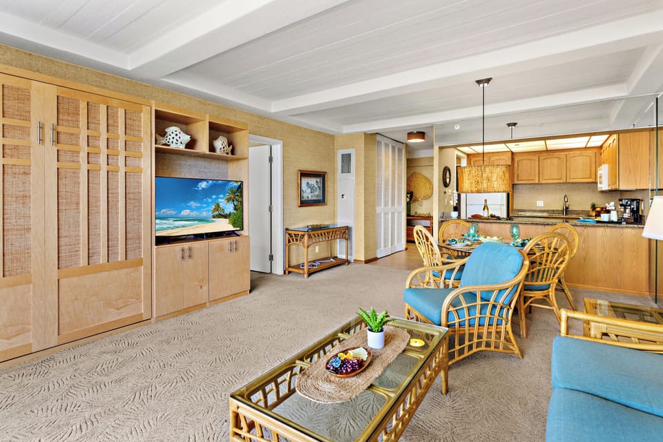 Retreat to a serene island-inspired bedroom designed for comfort, relaxation, and restful nights after a day in paradise.