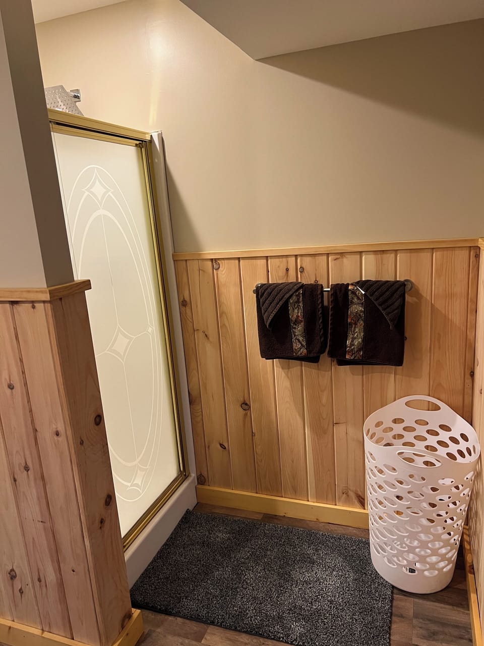 Basement shower