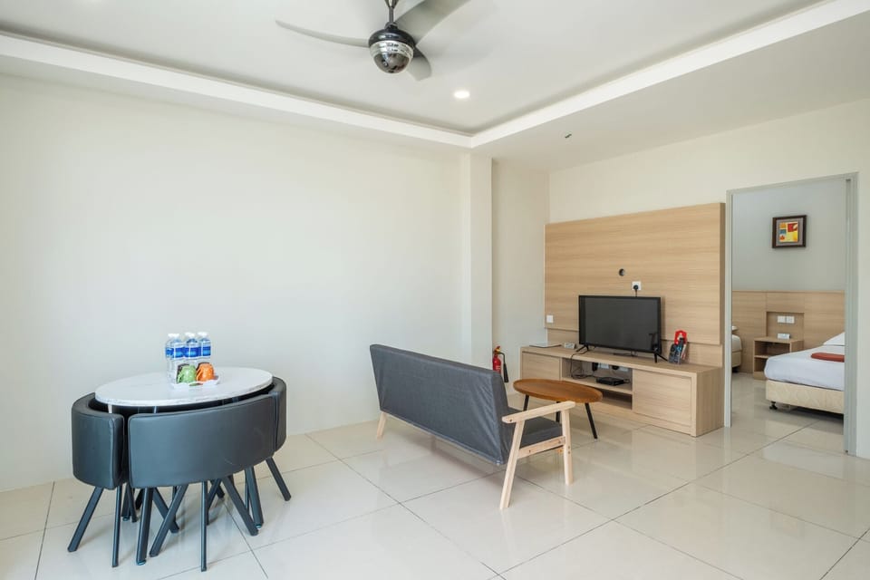 Apartment, 3 Bedrooms | Living area | TV