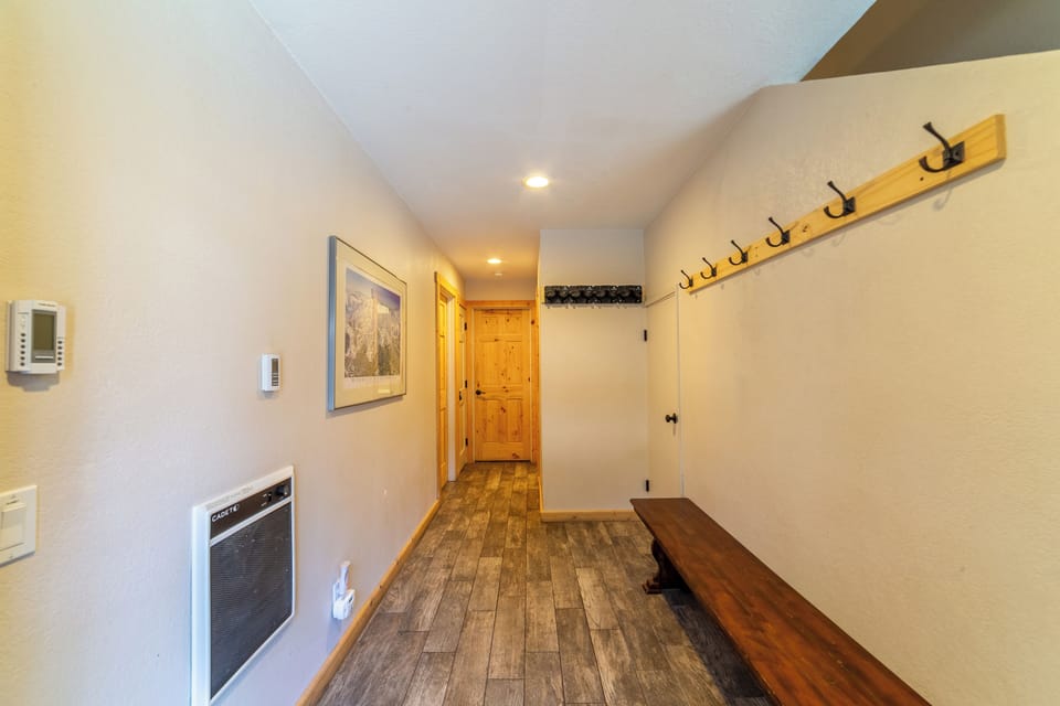 Front Entry with Plenty of Room for Storing Equipment