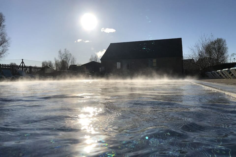 Fourth heated outdoor pool in Mill Village