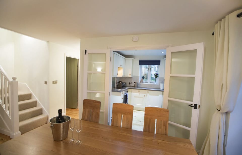 Kitchen off dining area
