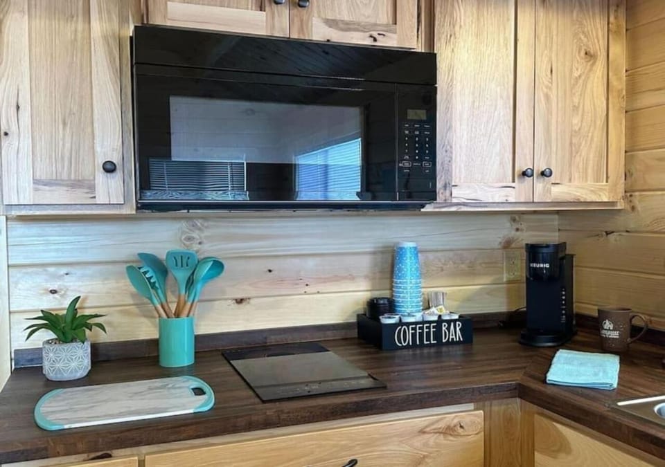 Kitchen with Microwave