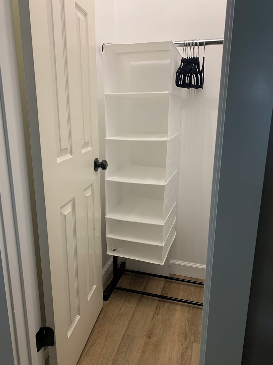 Walk-in closet to hang and store your clothes & luggage