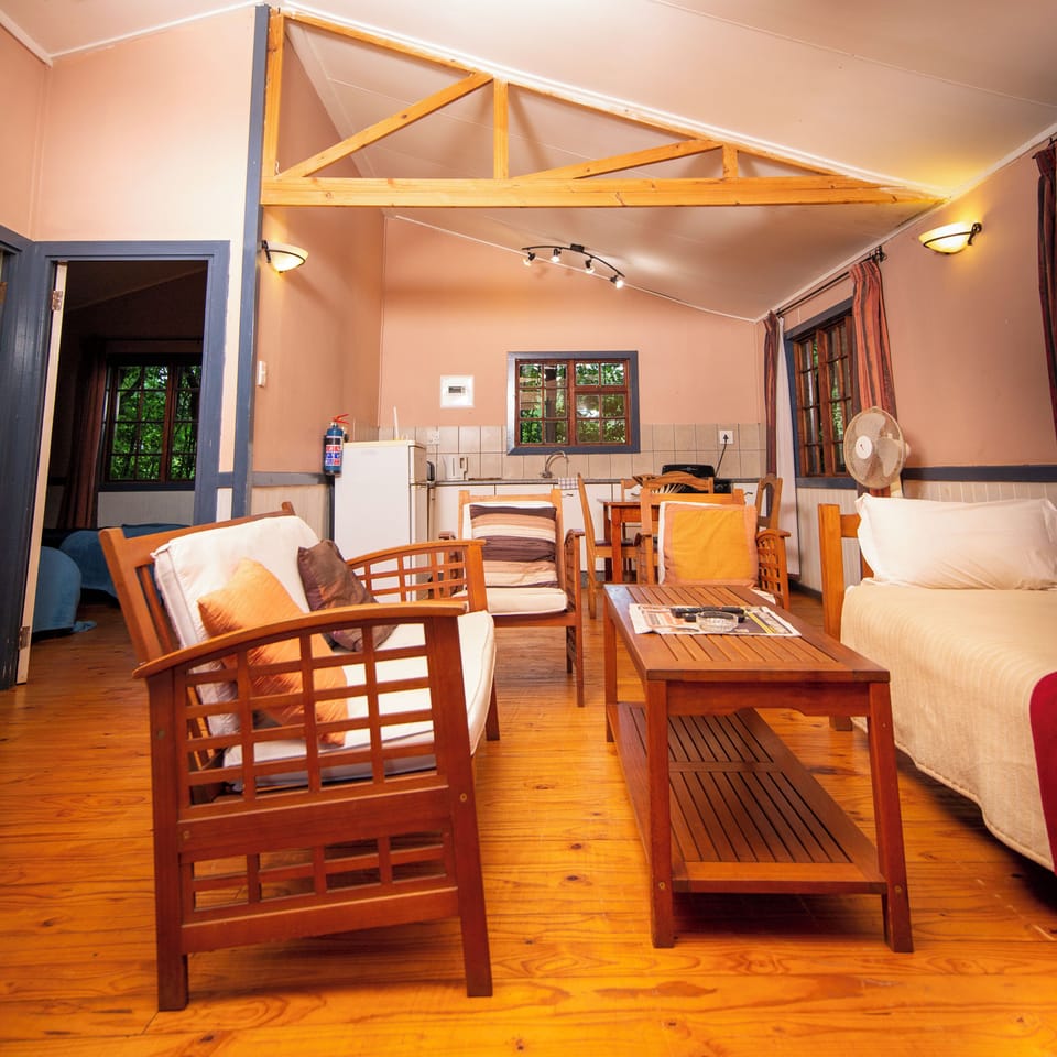 Family Chalet | Living area | 32-inch LCD TV with premium channels