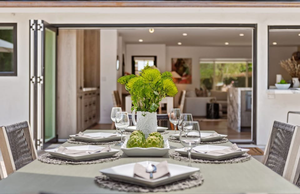 Outdoor dining table