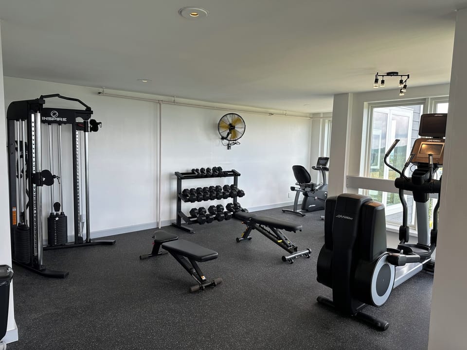 Full gym with a view!