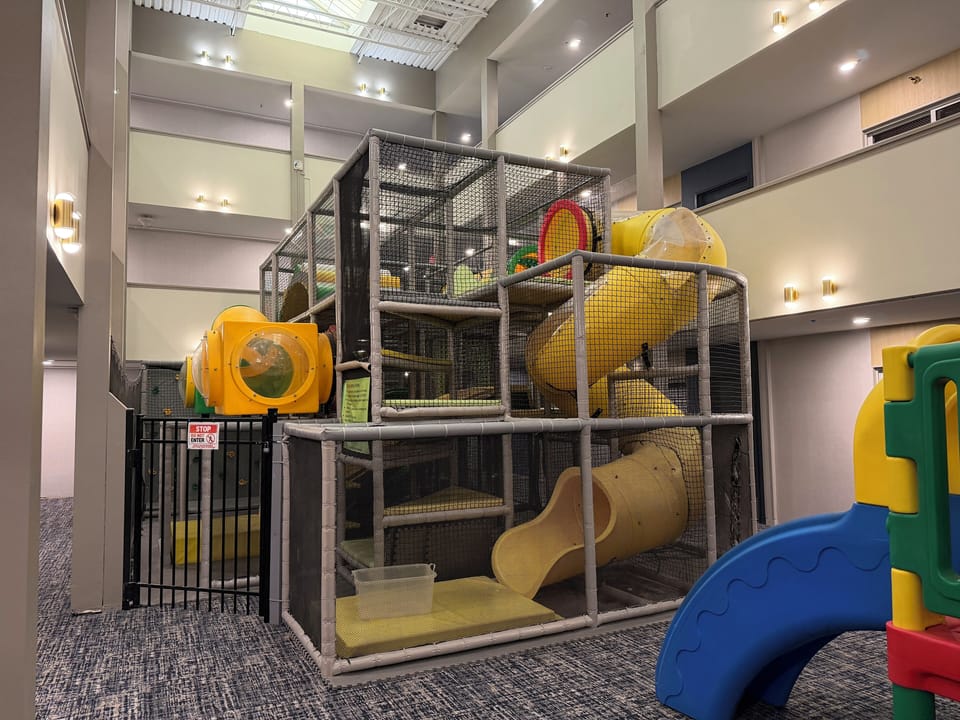 Indoor mega playground- Extra fee.