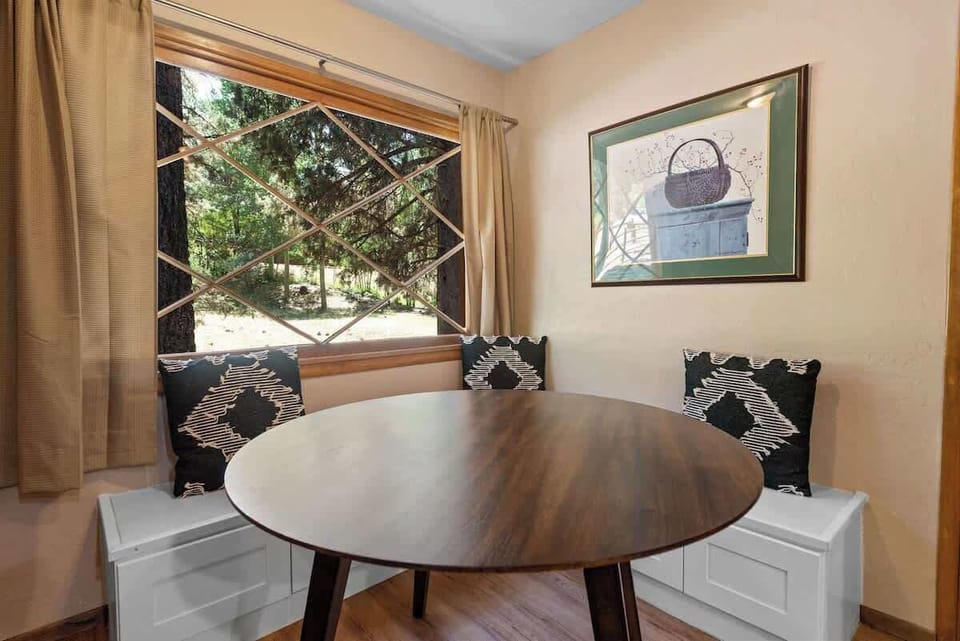 Dining area-banquet seating. 