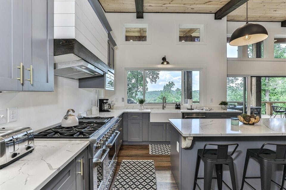 Fully Stocked Open Kitchen