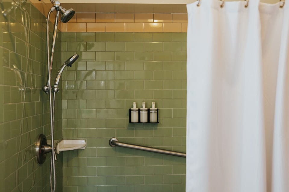 Shower in style with room for two 