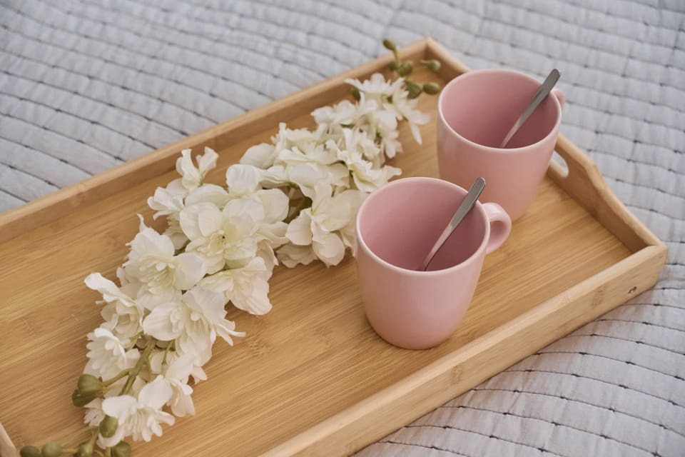 The bedroom's minimalist decor promotes a peaceful environment. 