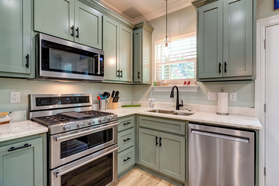 At Last Fully Outfitted Kitchen