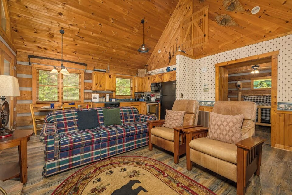 Tiny Pines' cozy living area