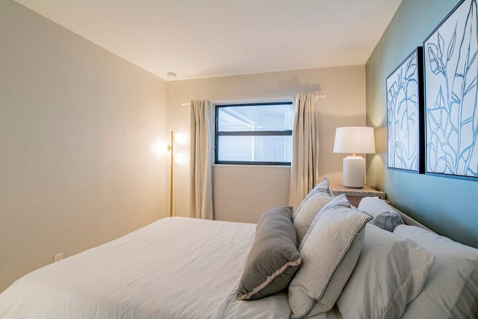 Rest and recharge in this cozy bed