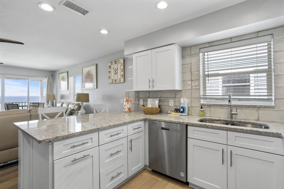 Fully stocked kitchen