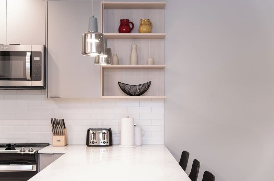 Condo | Private kitchen | Full-size fridge, microwave, oven, stovetop