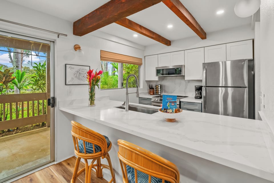 Pull up a seat at the counter and enjoy cooking and conversation