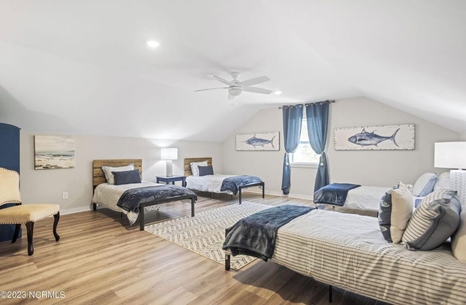 Bonus Room Above Garage with four twin beds