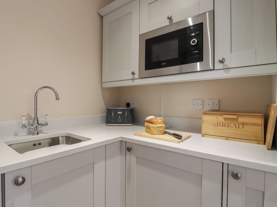 Fridge, dishwasher, electric kettle, toaster
