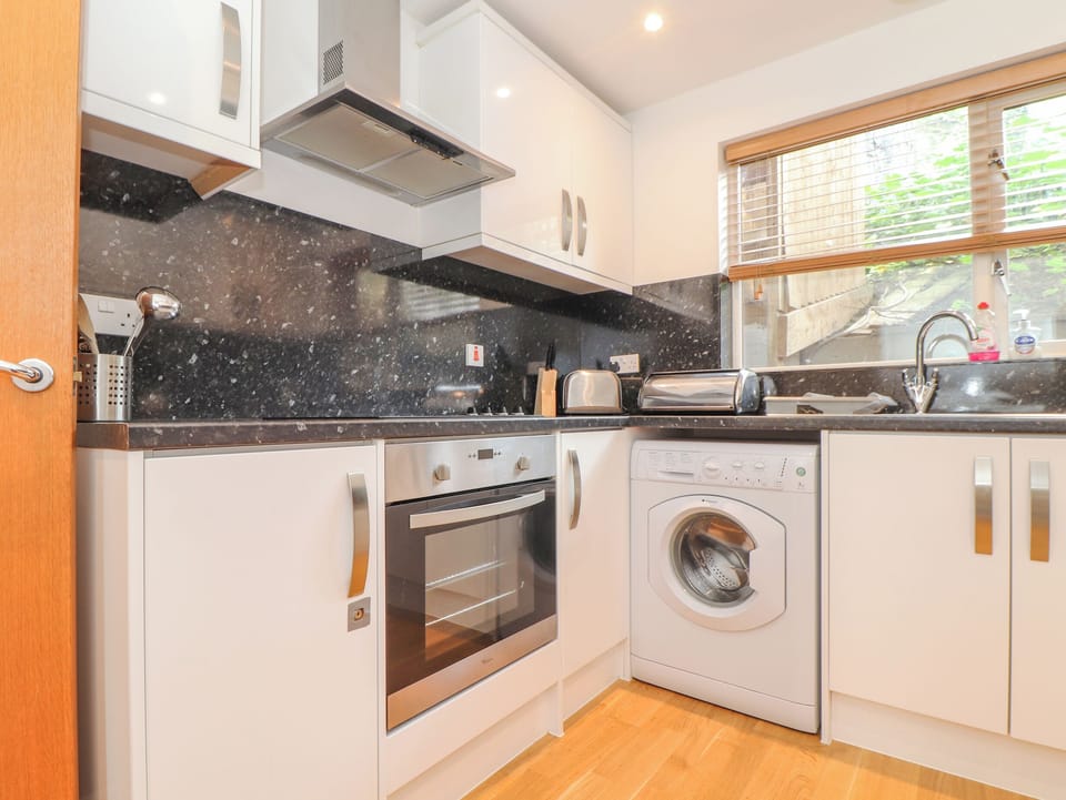 Fridge, dishwasher, electric kettle, toaster