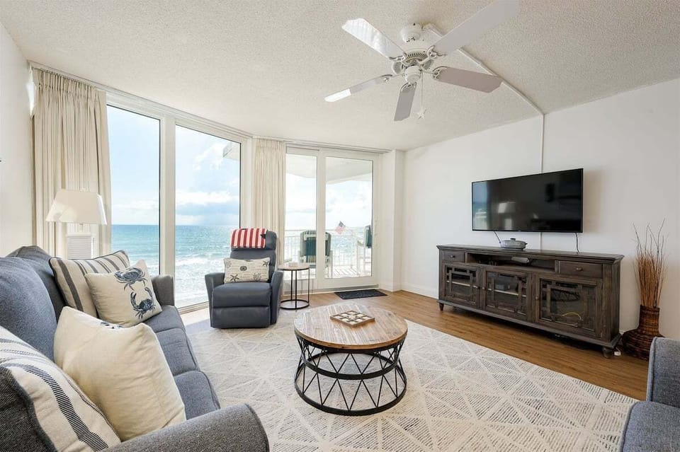 Comfort and luxury describe this living area