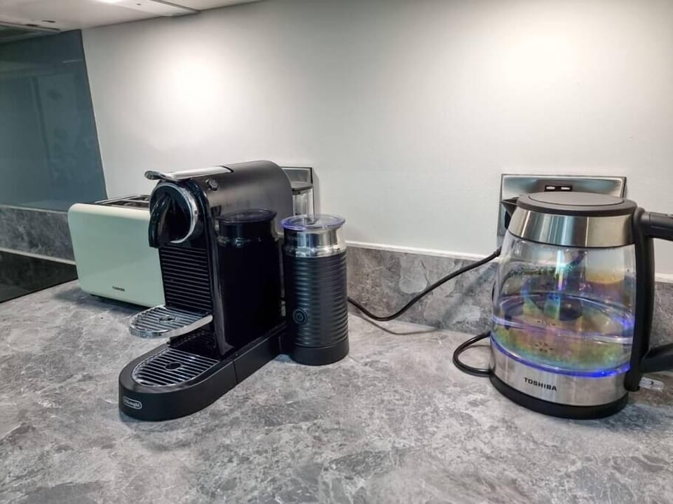 Kick start your day with a delicious coffee from the Nespresso machine