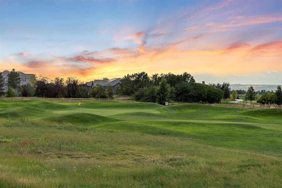 Views of the Sunset over the Golf Course