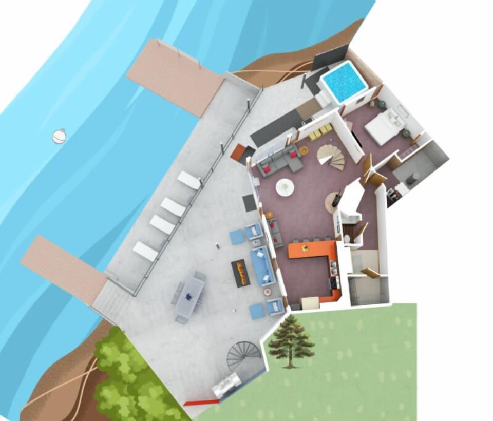 Basement / Lower Level - 3D Floor Plan